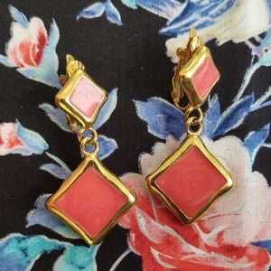 Vintage trifari clip on earrings